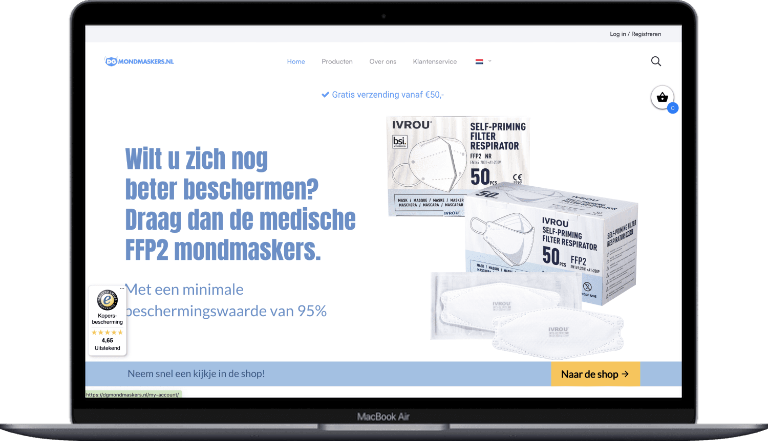 DGMondmaskers website