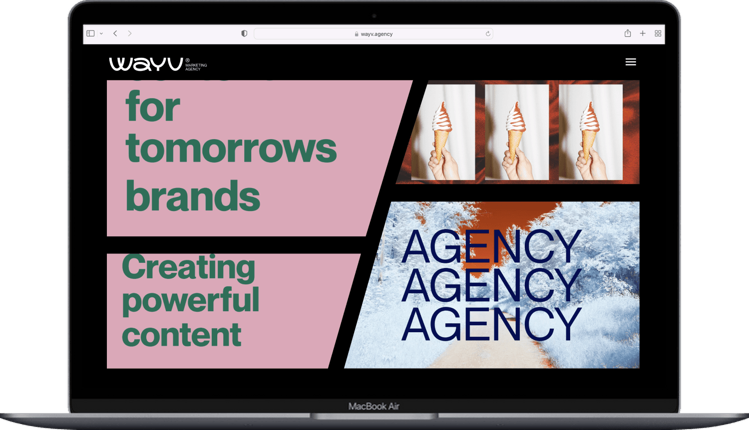 Wayv Agency website